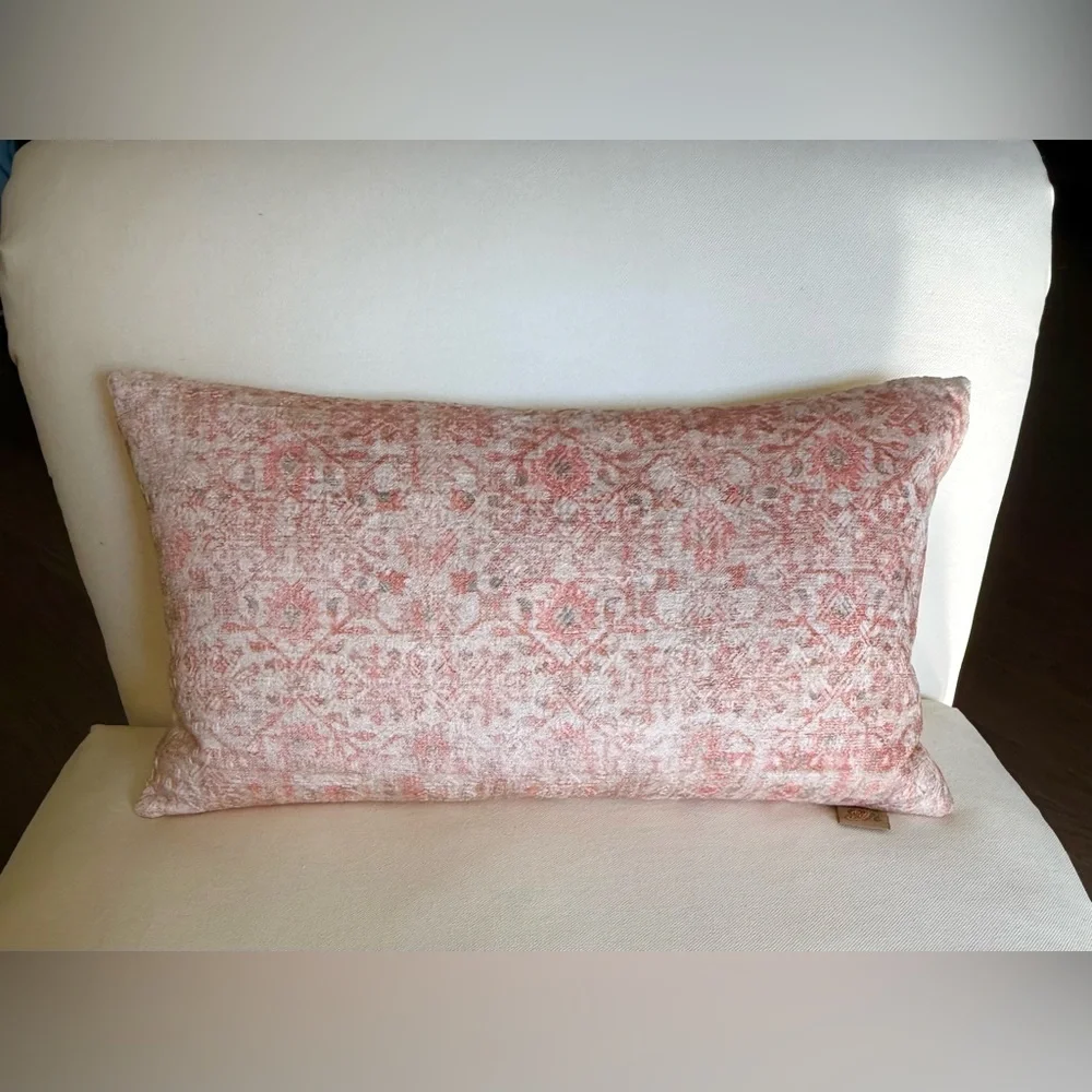 Devi Designs Decorative Chenille Throw Pillow Duck Feather Insert Included 14x26